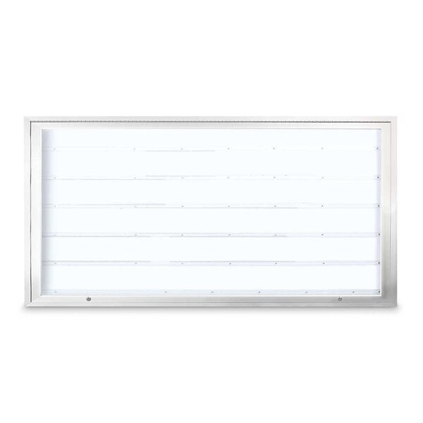 Corkboard, Triple Door, Radius Frame, 72x48", Bronze/Summer Tan Forbo